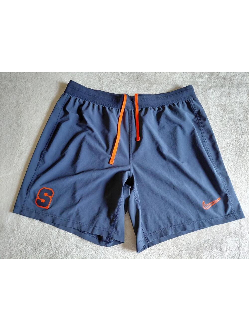 Syracuse Orange Nike Dri-Fit Practice Shorts Mens XL Navy Blue Team